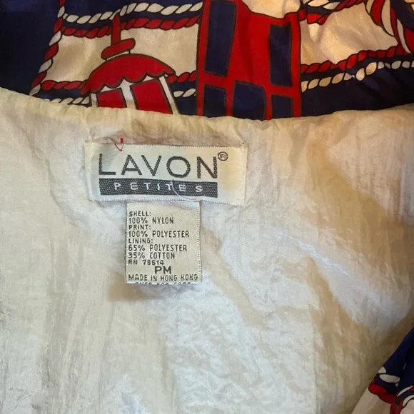 vintage 80S Polyester Windbreaker Size Medium Petite - Picture 3 of 7